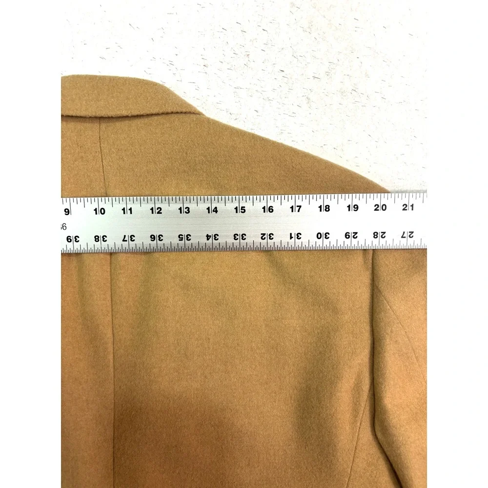 Bill Blass 44L Tan 100% Camel Hair‎ Blazer Jacket Sport Suit Coat USA Classic